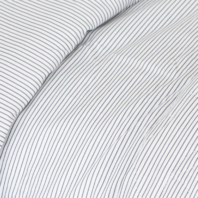 Capa Duvet Percal 200 fios 100% algodão para Edredom Casal Padrão TLJ Estampado - Listra OffWHITE
