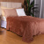 Cobertor Aveludado Com Relevos Manta Soft Touch Flannel Jaquard 2,2 x 2,5m Marrom Mocha mousse- Marina