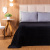 Cobertor Aveludado Com Relevos Manta Soft Touch Flannel Jaquard 2,2 x 2,5m Preto - Marina