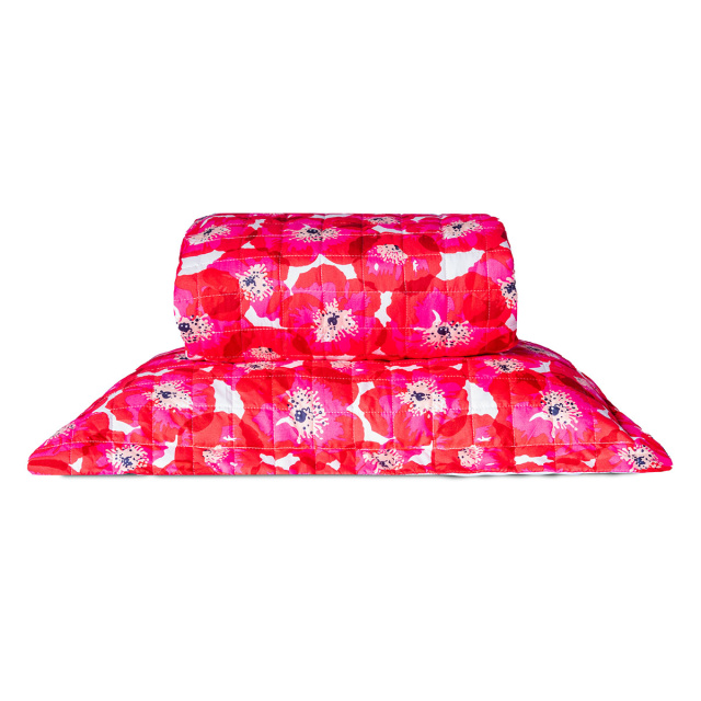 Cobre leito 200 Fios Queen 3 peças Jazz Estampado Maxi Floral Pink - Marina