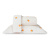 Cobre leito 3 Peças King Percal 180 Fios Algodão Coleção Classic Tangerina - Marina