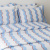 Cobre Leito King 3 peças Percalle Estampado Percal 200 fios 100% Agodão - Wave Blue