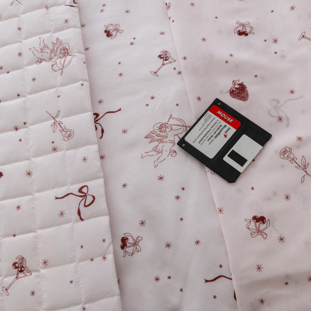 Cobre Leito Percal 150 Fios Algodão Casal Padrão 3 Peças Coleção Essencialle Vintage Love - Marina