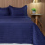 Cobre leito Percal 200 fios 3 Peças Liso Casal 2,20 x 2,50 Colors - Azul marinho