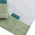 Conjunto 3 Paninhos de Boca Fralda 100% algodão Moderninhos Grid Verde