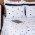Coordenado 3 Peças Capa Duvet King Percal 150 Fios Algodão (Capa Duvet + Fronha) Coleção Essencialle Baralho - Marina