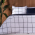 Coordenado 3 Peças King Percal 200 Fios 100% Algodão (Capa Duvet + Fronha) TLJ Estampado Grid - Marina