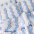 Coordenado 6 Peças Queen Percal 200 Fios 100% Algodão (Cobre Leito + Jogo de lençol) Percalle Wave Blue