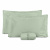 Coordenado 7 Peças King Percal 200 Fios 100% Algodão (Cobre leito + Jogo de lençol) TLJ Liso Verde Menta - Marina