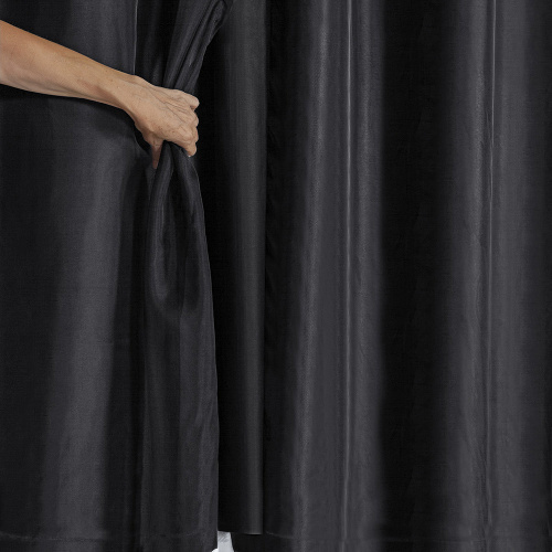 Cortina Blackout PVC com Tecido Voil 2,00 m x 1,40 m - Preto