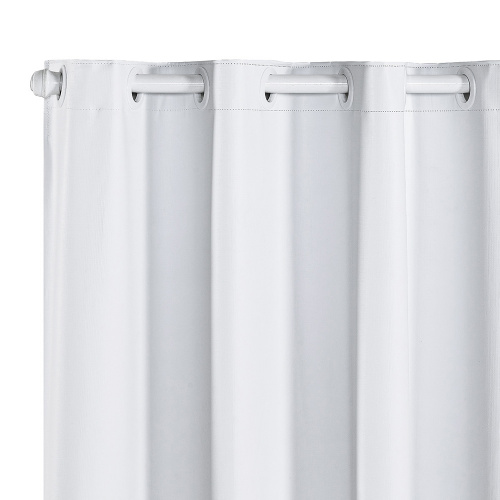 Cortina Blackout PVC corta 100% a luz 2,20 m x 1,30 m Lisa - Branco