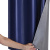 Cortina Blackout PVC corta 100% a luz 2,20 m x 1,30 m Lisa - Marinho