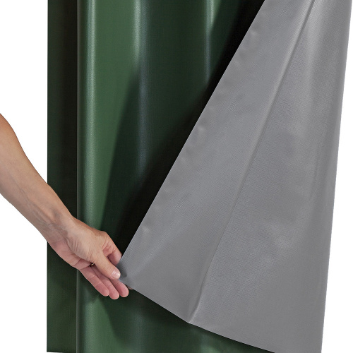 Cortina Blackout PVC corta 100% a luz 2,80 m x 1,60 m - Verde