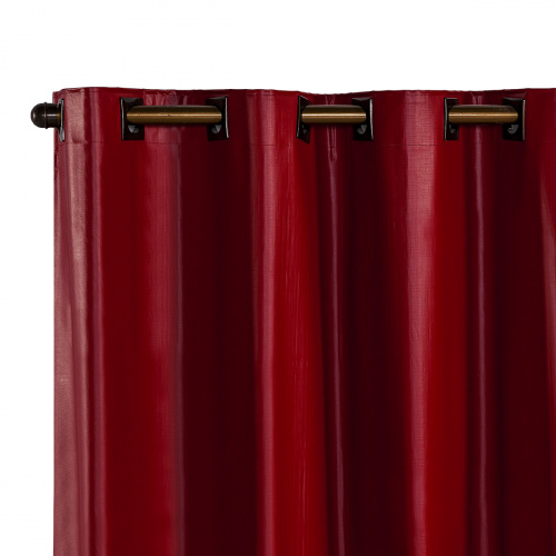 Cortina Blackout PVC corta 100% a luz 2,80 m x 1,60 m - Vermelha
