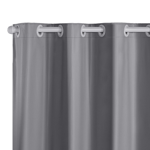 Cortina Blackout PVC corta 100 % a luz 2,80 m x 1,80 m - Cinza