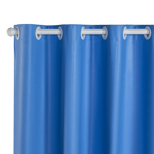 Cortina Blackout PVC corta 100 % a luz 2,80 m x 2,80 m - Azul