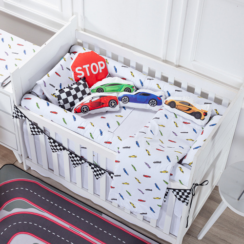 Edredom Berço/Mini Cama Moderninhos 100% Algodão Percal  Racing Cars