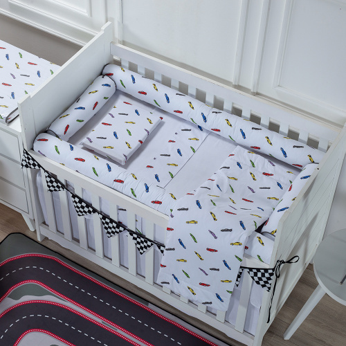 Edredom Berço/Mini Cama Moderninhos 100% Algodão Percal  Racing Cars