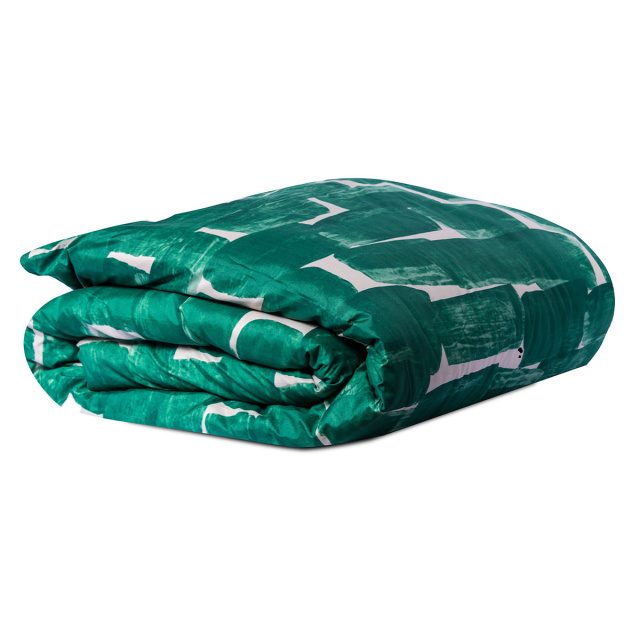 Edredom Casal Padrão 200 Fios Dupla Face (Capa Duvet + Refil) Jazz Estampado Verde Conceito - Marina