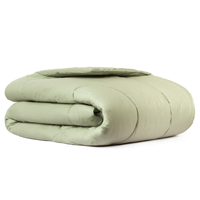 Edredom Percal 200 fios 100% Algodão Solteiro Dupla Face TLJ Liso Verde Menta - Marina