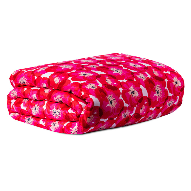 Edredom Queen 200 Fios Dupla Face (Capa Duvet + Refil) Jazz Estampado Maxi Floral Pink - Marina