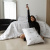 Edredom Queen Percal 150 Fios Algodão (Capa Duvet + Refil) Coleção Essencialle Café ou Vinho? - Marina