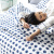 Edredom Queen Percal 150 Fios Algodão (Capa Duvet + Refil) Coleção Essencialle Dotz Azul - Marina