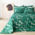 Edredom Solteiro 200 Fios Dupla Face (Capa Duvet + Refil) Jazz Estampado Verde Conceito - Marina