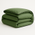 Edredom Solteiro Liso Percal 200 fios 100% Algodão Dupla face com vivo Colorlife (Capa Duvet + Refil) Verde - Marina