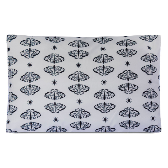 Fronha avulsa 200 Fios Jazz Estampado Borboleta Boho - Marina