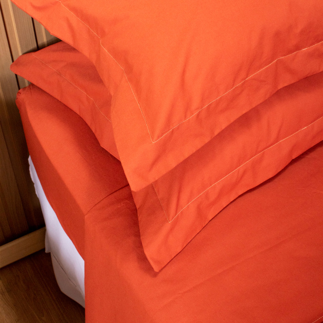 Fronha avulsa Percal 200 Fios 100% Algodão TLJ Liso Terracota - Marina