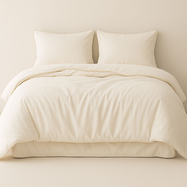 Fronha Avulsa Percal 200 Fios Liso 100% algodão com vivo Colorlife Off White - Marina