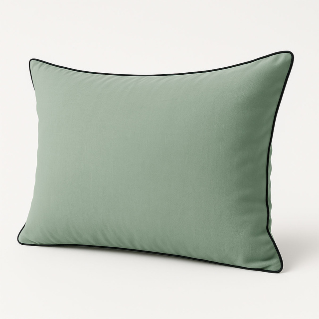 Fronha Avulsa Percal 200 Fios Liso 100% algodão com vivo Colorlife Verde - Marina