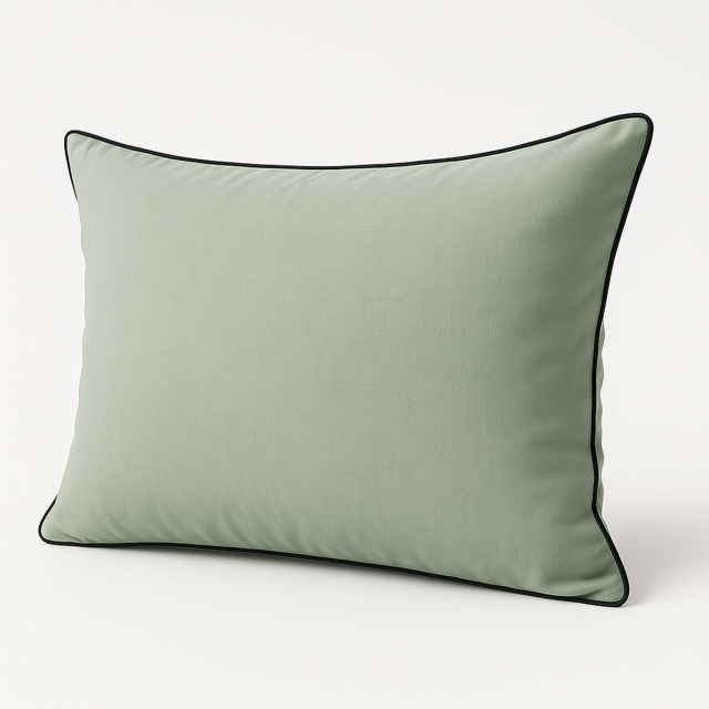 Fronha Avulsa Percal 200 Fios Liso 100% algodão com vivo Colorlife Verde - Marina