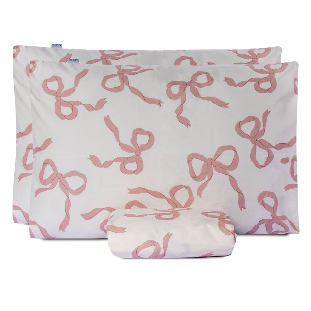 Jogo de lençol 200 Fios Queen 3 Peças com elástico Jazz Estampado Laços - Marina