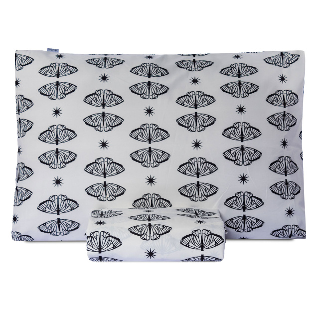 Jogo de lençol 200 Fios Solteiro 2 peças Jazz Estampado Borboleta Boho - Marina