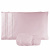 Jogo de lençol casal percal 200 fios com ponto palito 3 peças (fronhas + lençol elasticado) Rosê