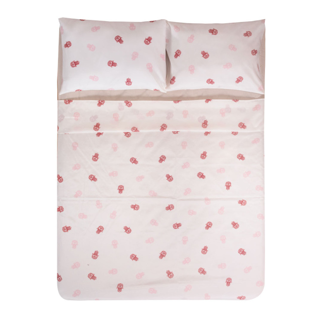 Jogo de Lençol Percal 150 Fios Algodão Queen 4 Peças Coleção Essencialle Mão de Fátima - Marina