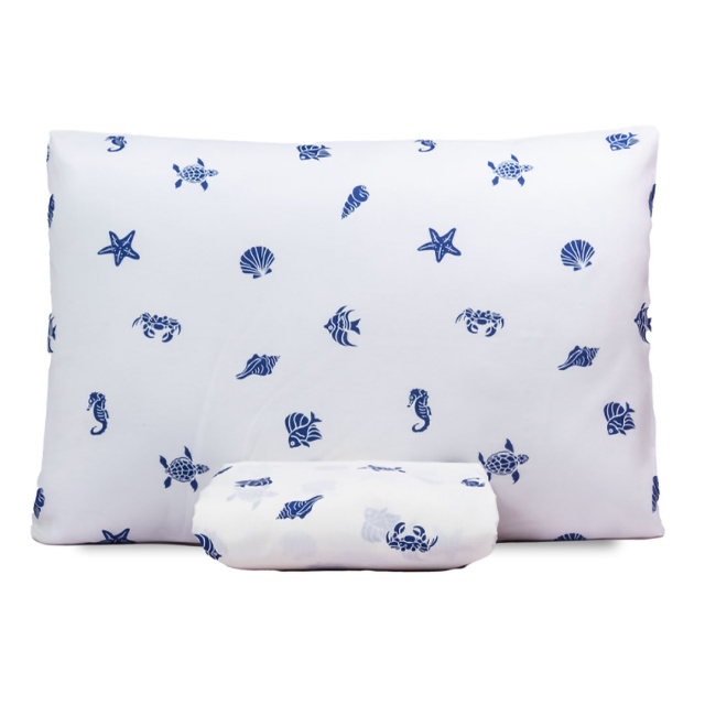 Jogo de Lençol Percal 150 Fios Algodão Solteiro 2 Peças Coleção Essencialle Beach - Marina