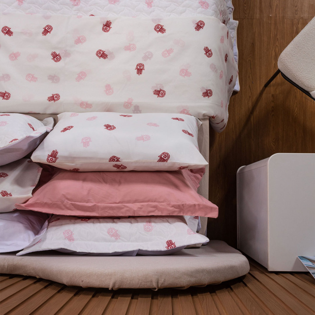 Jogo de Lençol Percal 150 Fios Algodão Solteiro 2 Peças Coleção Essencialle Mão de Fátima - Marina