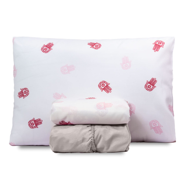 Jogo de Lençol Percal 150 Fios Algodão Solteiro 3 Peças Coleção Essencialle Mão de Fátima - Marina