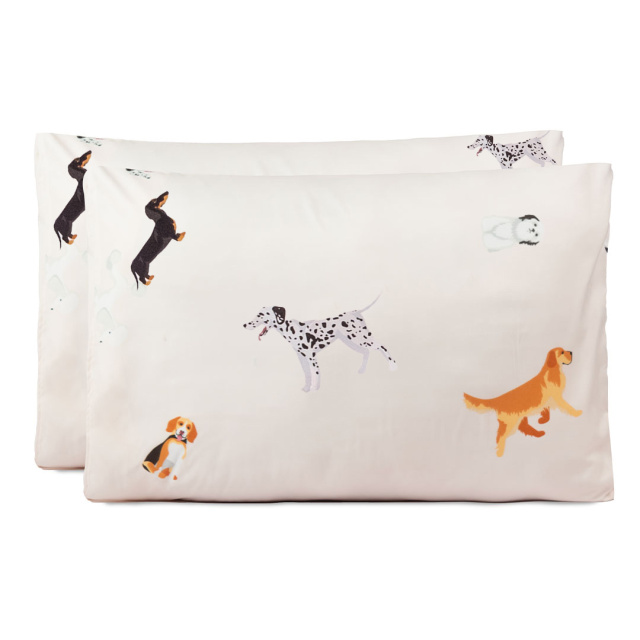 Jogo de lençol 200 Fios Queen 4 peças Jazz Estampado Cachorrinhos - Marina