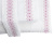 Jogo de lençol Piazza Casal King 4 peças 160 fios Branco c/Bordado Rosa