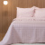 Jogo de lençol solteiro percal 200 fios com ponto palito 2 peças  (fronha + lençol elasticado) - Rosê