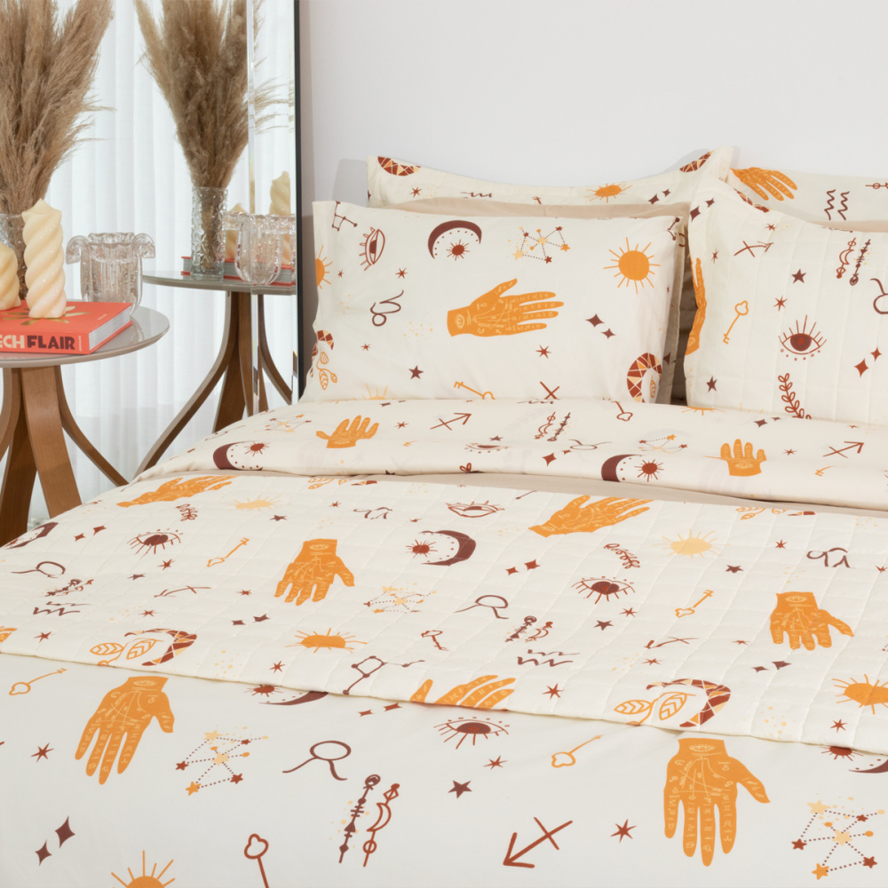 Edredom Casal Padrão 200 Fios Dupla Face (Capa Duvet + Refil) Jazz