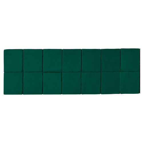 Kit de Cabeceira Modular Queen Retângulo 14 pçs Verde