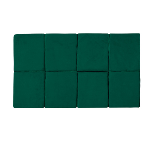 Kit de Cabeceira Modular Solteiro Retângulo 8 pçs Verde