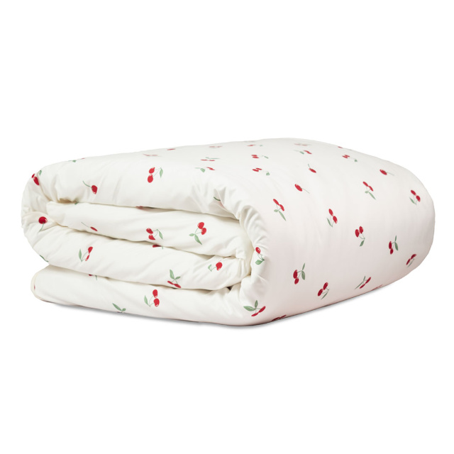 Edredom Queen 200 Fios Dupla Face (Capa Duvet + Refil) Jazz Estampado Cereja - Marina