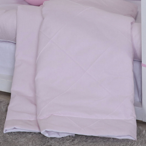 Kit Quarto Completo Mini Cama 24 Peças Percal 100% Algodão - Rosa