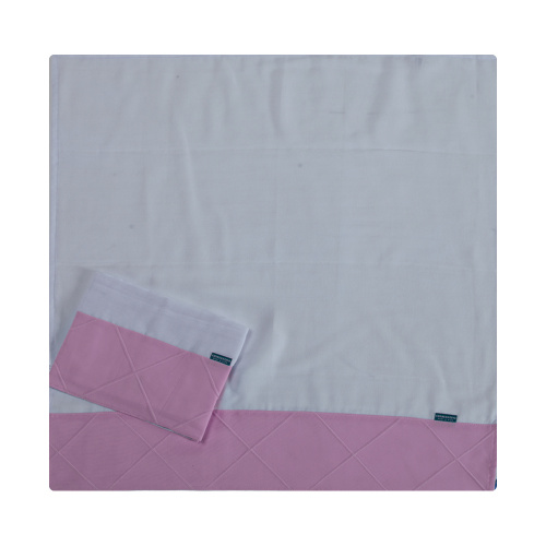 Kit Quarto Completo Mini Cama 24 Peças Percal 100% Algodão - Rosa
